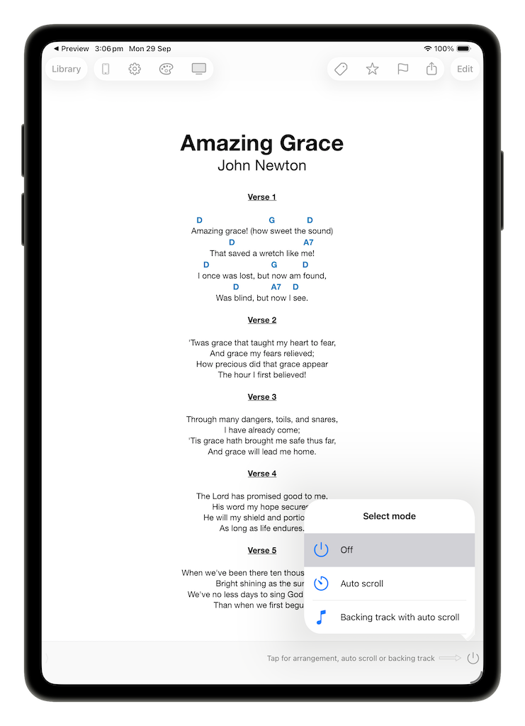 Perform your PDFs using SongSheet Pro