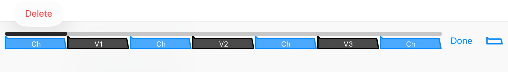 perform   arrangement   delete marker